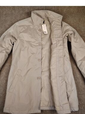 Men’s French Connection Stone Raincoat Lined Jacket Style 55TOB Size Medium